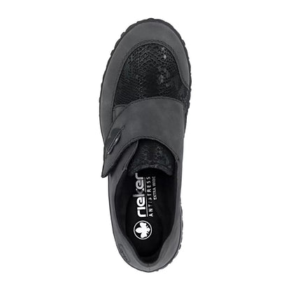 Rieker 59552-45 Anthracite H Fit Velcro Shoes