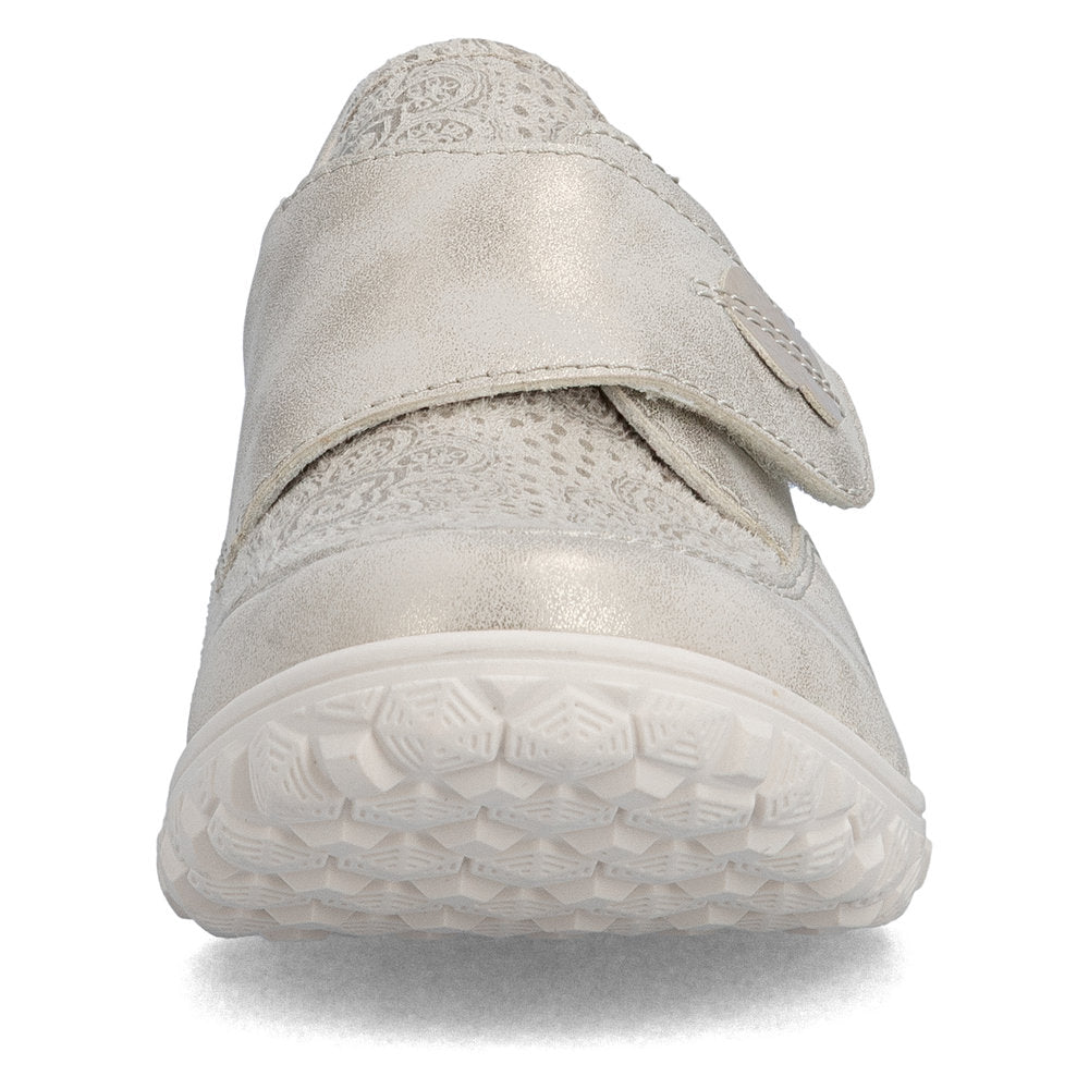 Rieker 59552-62 Beige Cream H Fit Velcro Shoes