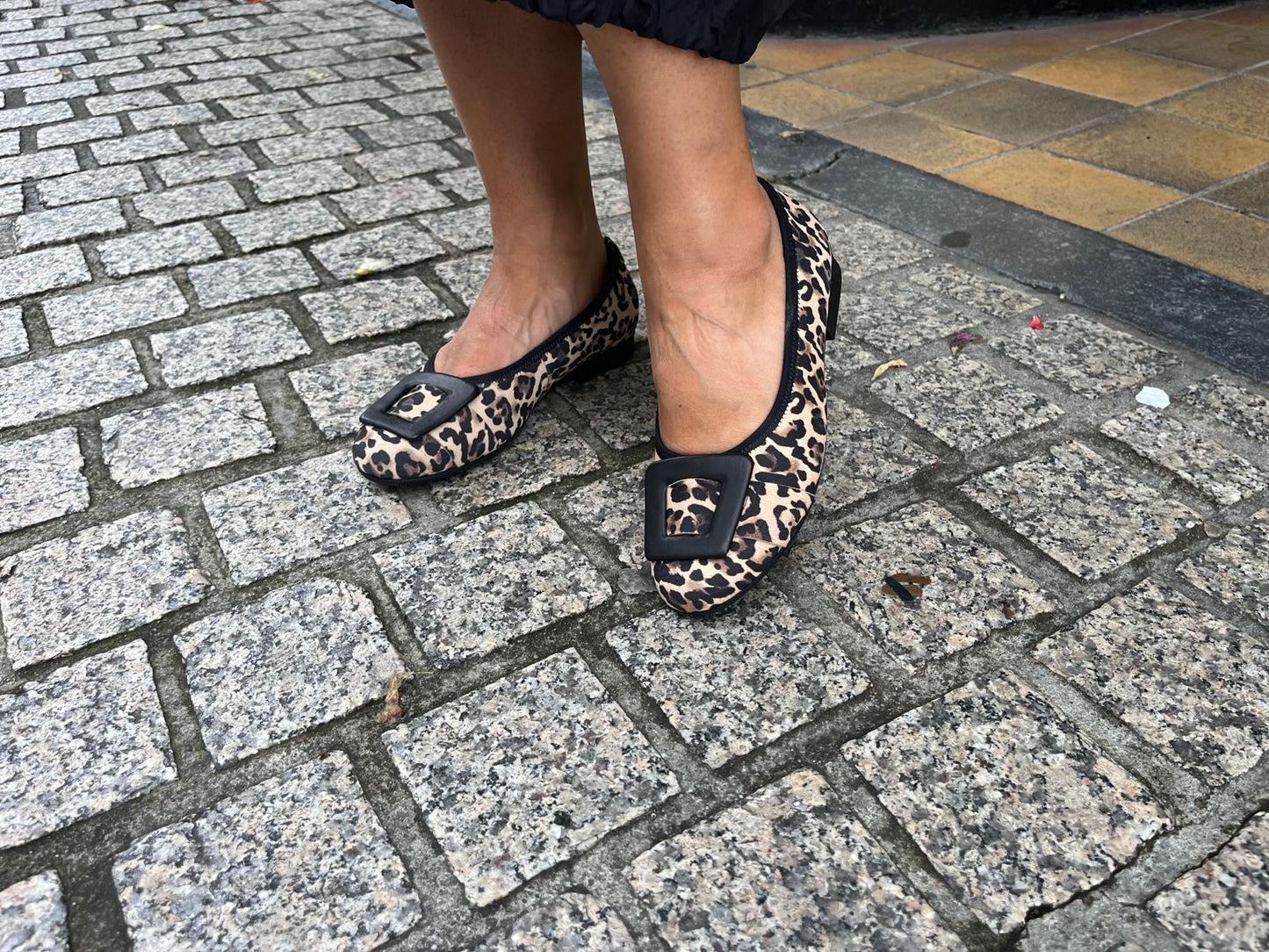 Gabor Comfort 72.463.90 Leopard Print Natural/Black G Fit Slip On Pumps