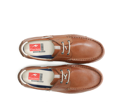 Fluchos F1448 Rin Cuero Tan Deck Shoes