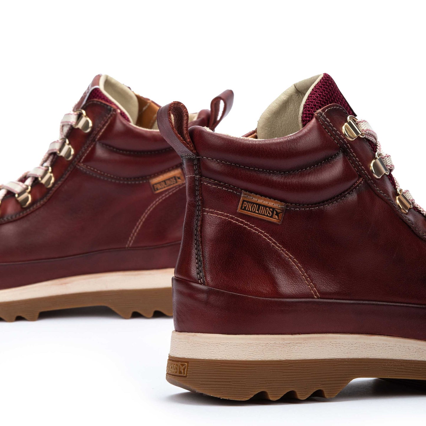 Pikolinos Vigo W3W-8564 Arcilla Burgundy Lace Ankle Boots