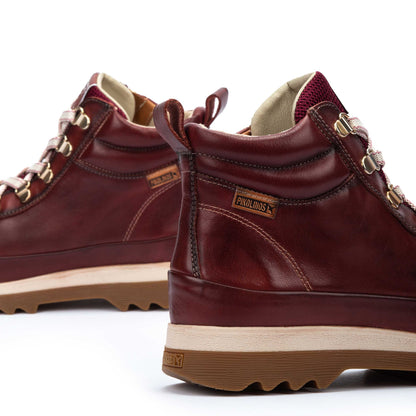 Pikolinos Vigo W3W-8564 Arcilla Burgundy Lace Ankle Boots