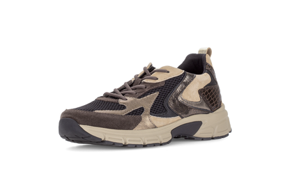 Gabor Comfort 6005.01.007 Black, Brown & Sand Mix G Fit Sneakers