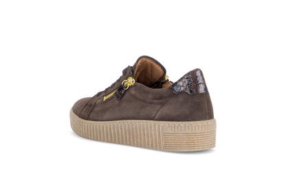 Gabor 6010.02.005 Mocca Brown & Gold Trainers