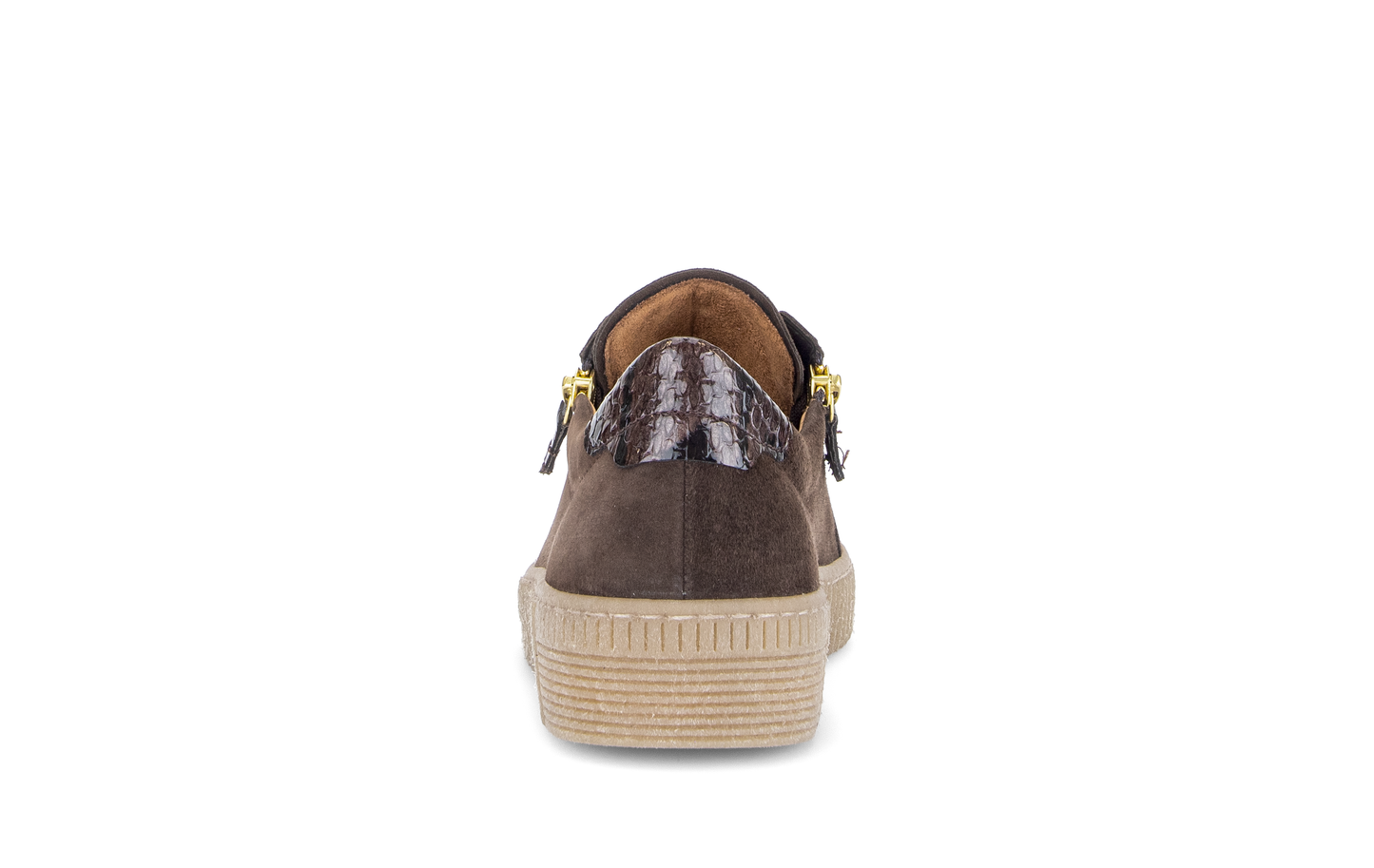 Gabor 6010.02.005 Mocca Brown & Gold Trainers