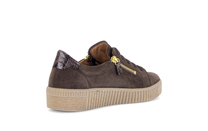 Gabor 6010.02.005 Mocca Brown & Gold Trainers