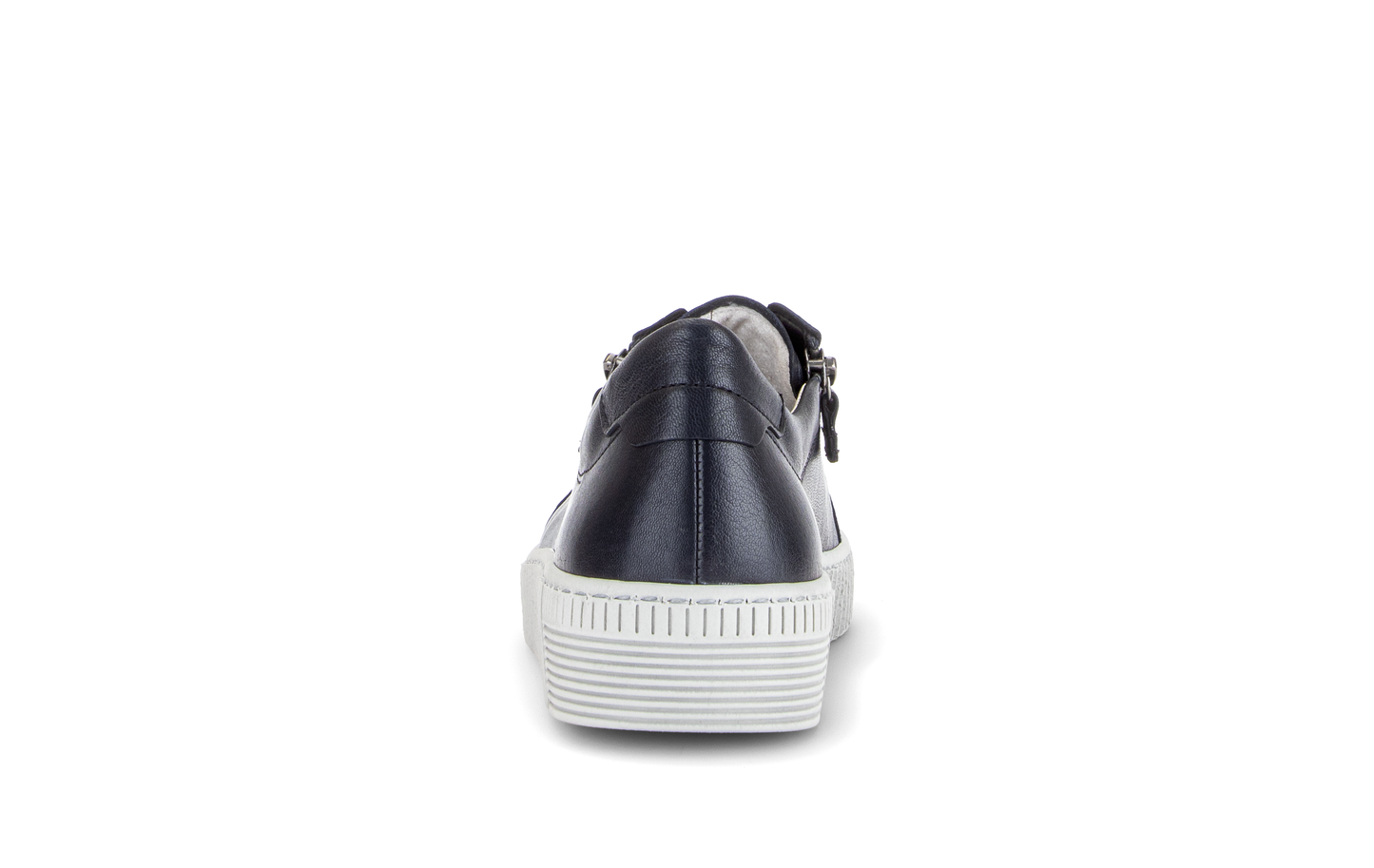Gabor 6010.02.011 Dark Blue Nappa Patent Zip Trainers