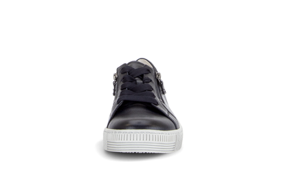 Gabor 6010.02.011 Dark Blue Nappa Patent Zip Trainers