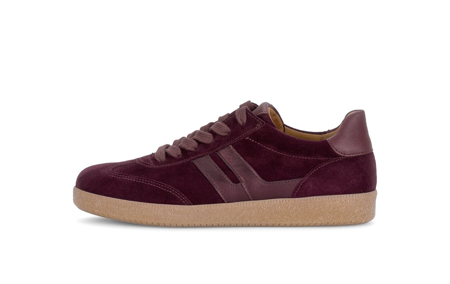 Gabor 6011.01.002 Mulberry Suede Mix Trainers