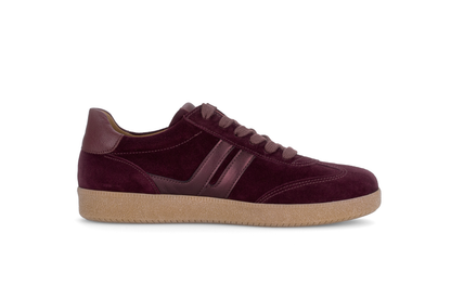 Gabor 6011.01.002 Mulberry Suede Mix Trainers