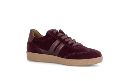 Gabor 6011.01.002 Mulberry Suede Mix Trainers