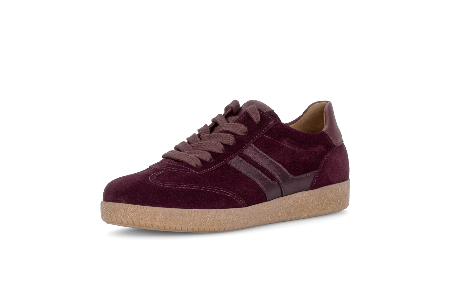 Gabor 6011.01.002 Mulberry Suede Mix Trainers