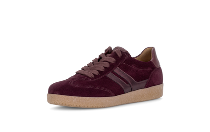 Gabor 6011.01.002 Mulberry Suede Mix Trainers