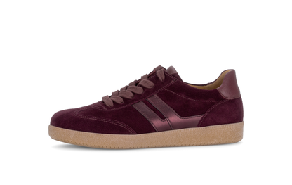 Gabor 6011.01.002 Mulberry Suede Mix Trainers