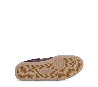 Gabor 6011.01.002 Mulberry Suede Mix Trainers