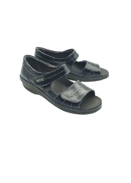 Suave 6020-03 Yolanda Navy Velcro Sandals