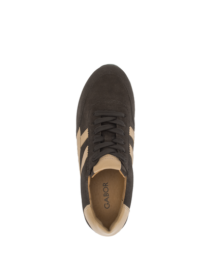 Gabor 6032.01.003 Mocca Brown & Sand H Fit Trainers