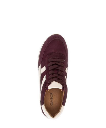 Gabor 6032.01.004 Mulberry & Cream H Fit Trainers