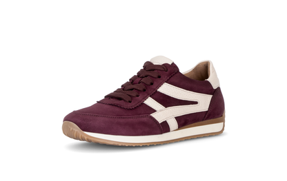Gabor 6032.01.004 Mulberry & Cream H Fit Trainers