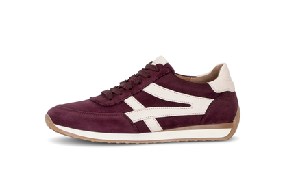 Gabor 6032.01.004 Mulberry & Cream H Fit Trainers