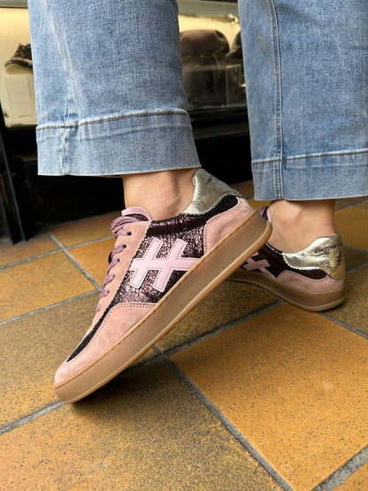 Another Trend A0328761 Baby Silk+Bolzano Dark Pink Trainers