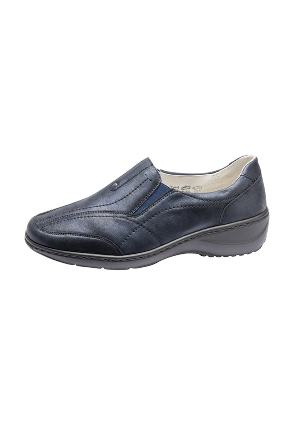Waldlaufer 607504 198 194 Kya Navy K Extra Wide Slip On Shoes
