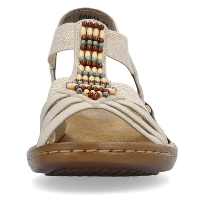 Rieker 60851-62 Beige Slingback Sandals