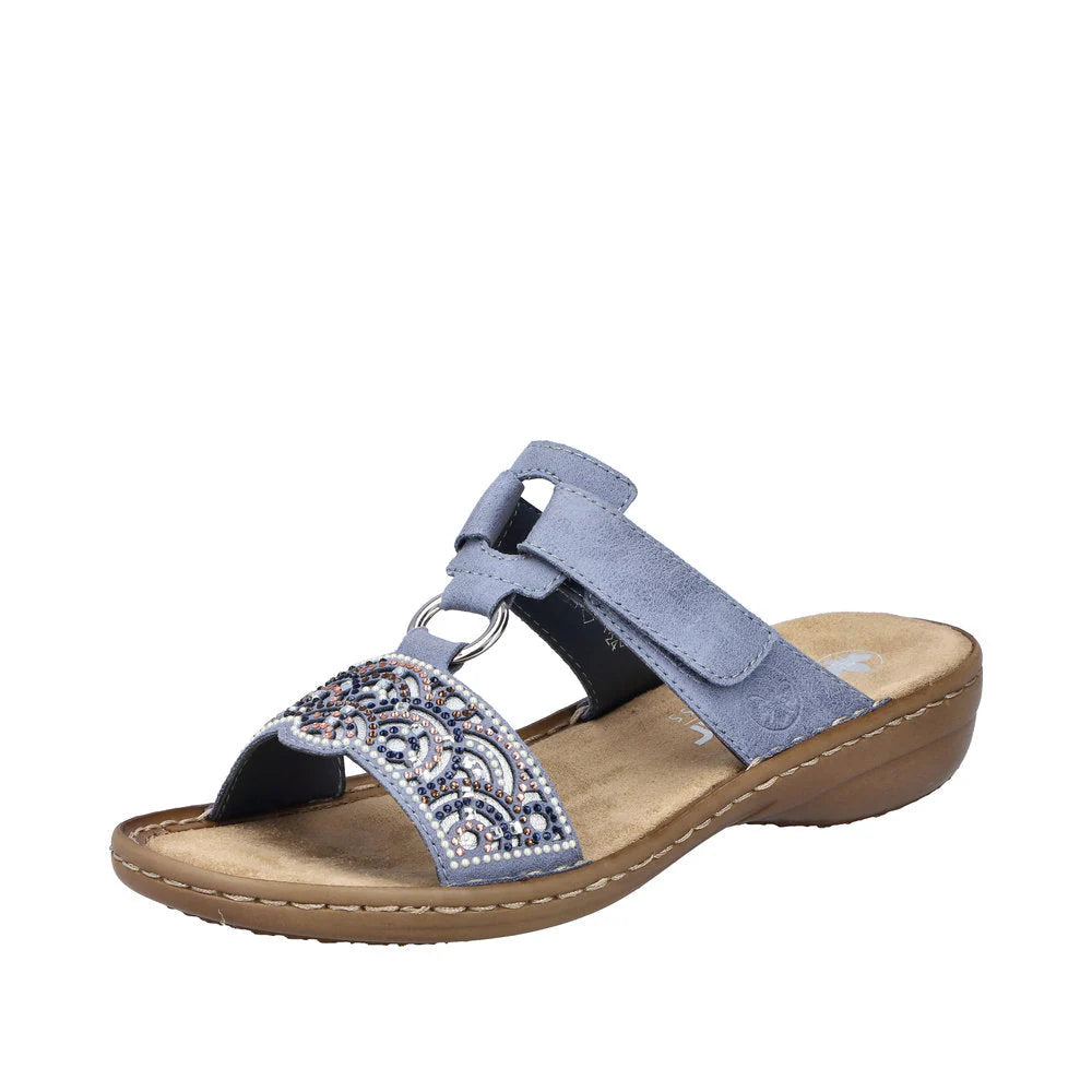 Rieker 608K2-12 Blue Sandals