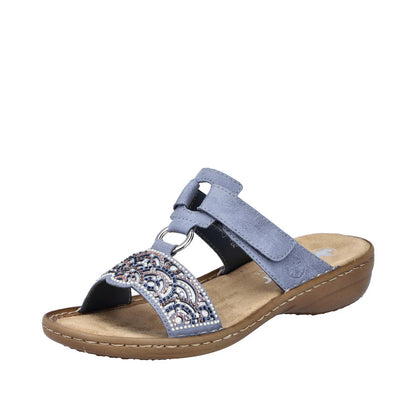 Rieker 608K2-12 Blue Sandals
