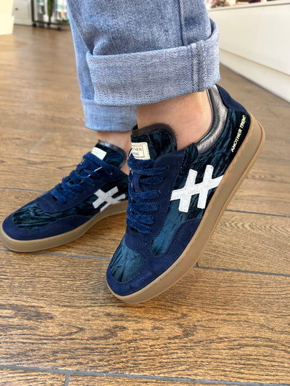 Another Trend A0348527 Baby Silk+Terciopelo Navy Blue Trainers