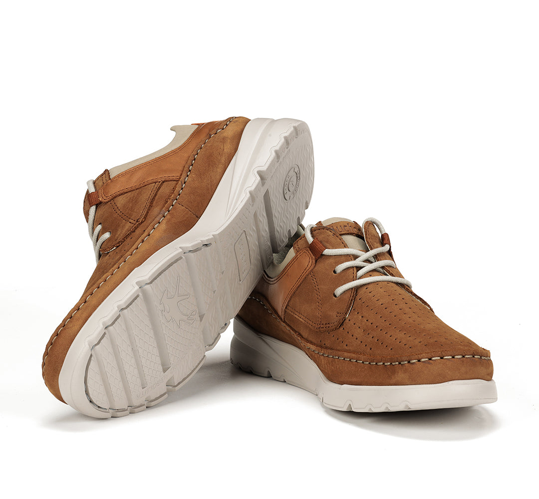 Fluchos F1455 Cuero Tan Lace Shoes