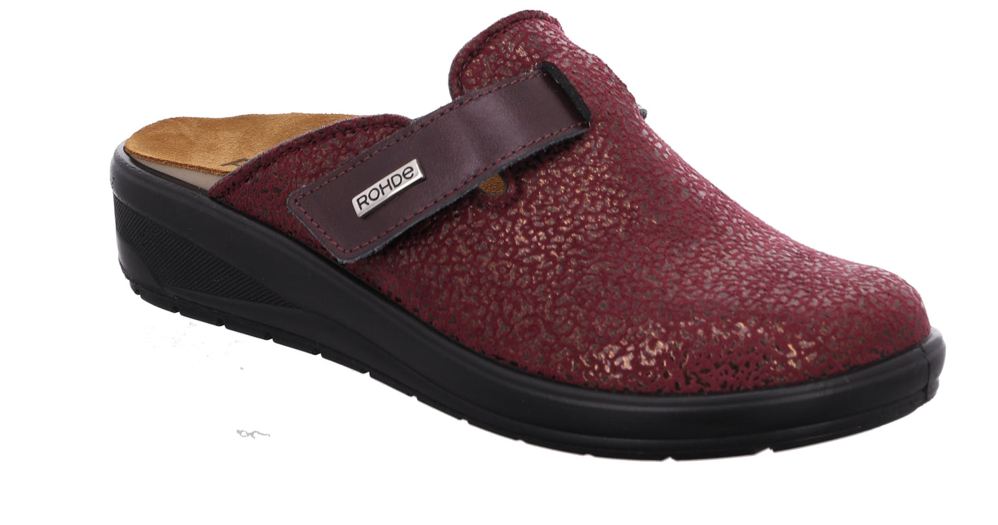 Rohde 6165 42 Bordeaux Wine Slip On Mules