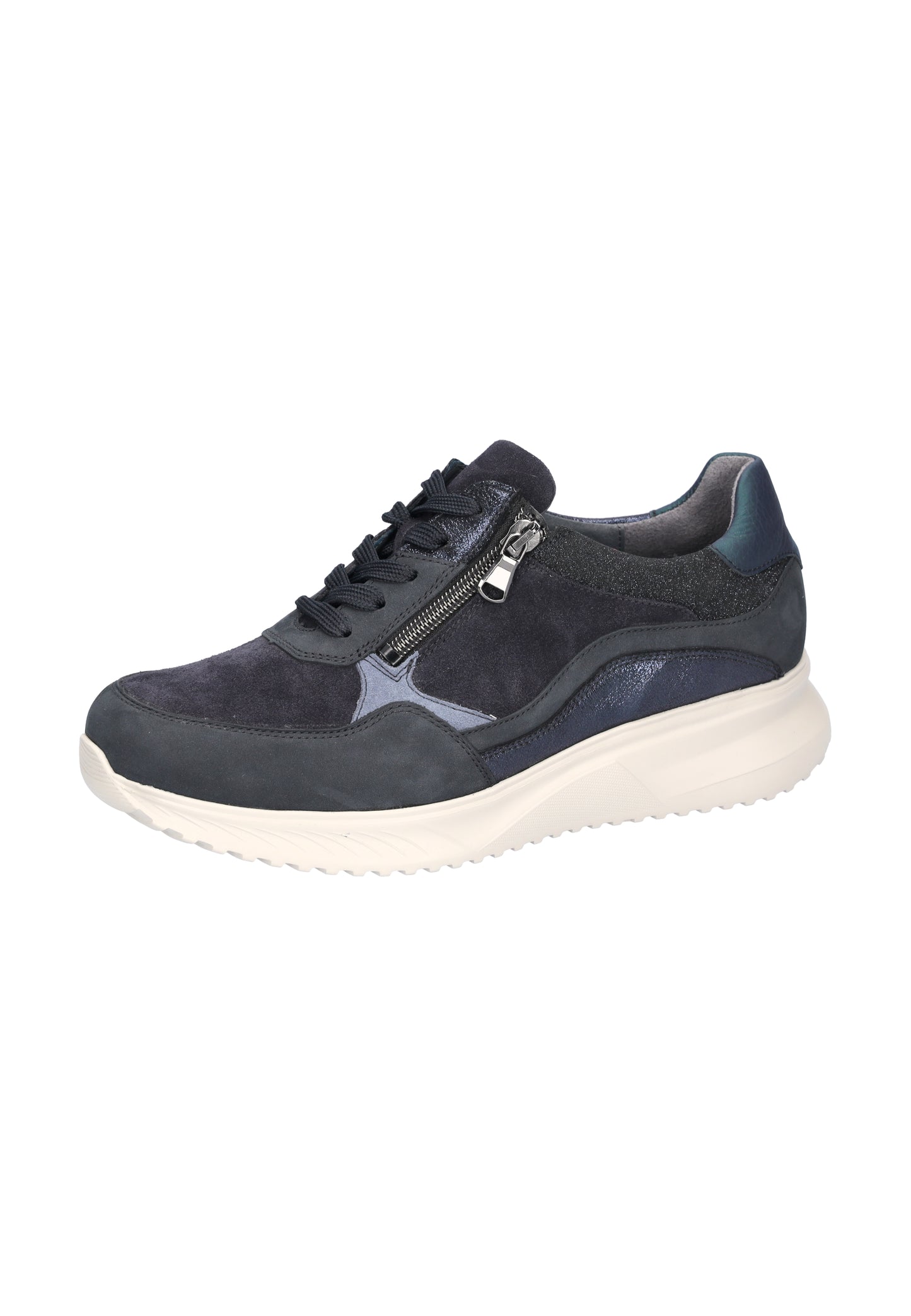 Waldlaufer 617002 600 378 K Fit Janka Jeans Blue Lace & Zip Sneakers