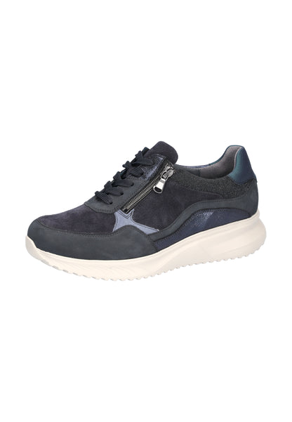Waldlaufer 617002 600 378 K Fit Janka Jeans Blue Lace & Zip Sneakers