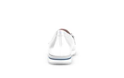 Gabor Comfort 62.415.80 G Fit Silver Slip On Moccasins