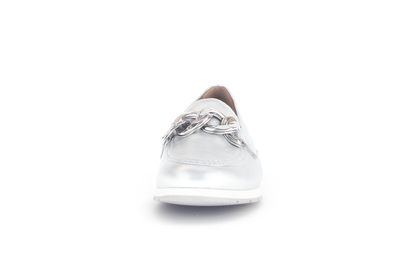 Gabor Comfort 62.415.80 G Fit Silver Slip On Moccasins