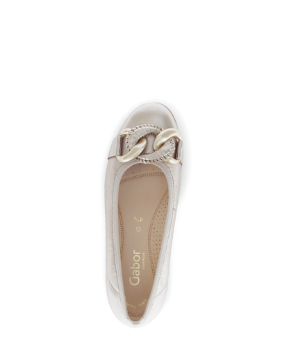 Gabor Comfort 62.625.82 G Fit Gold Slip On Pumps