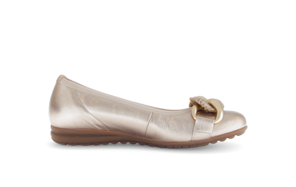 Gabor Comfort 62.625.82 G Fit Gold Slip On Pumps