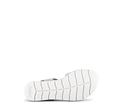 Gabor Comfort 62.700.10 Silver Sandals with Slingback Strap