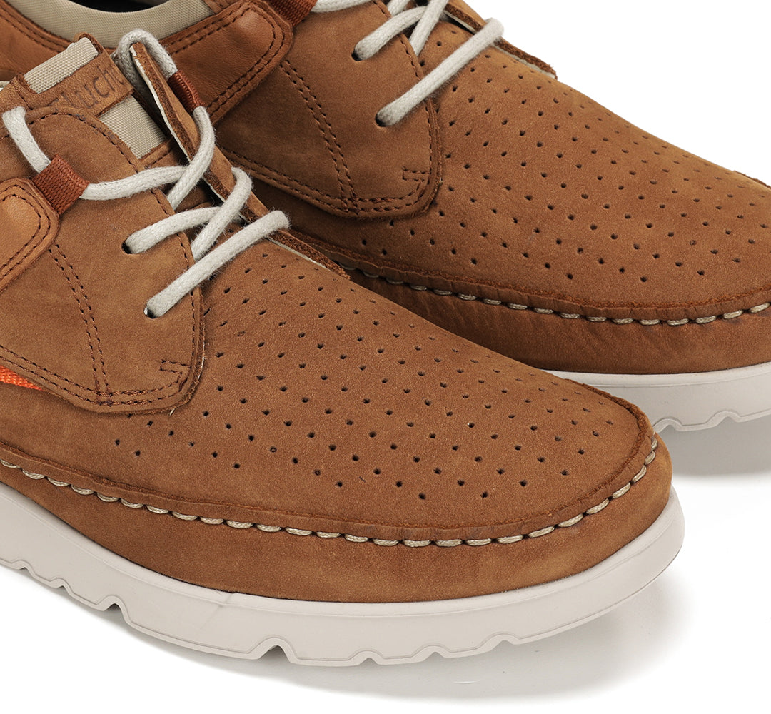 Fluchos F1455 Cuero Tan Lace Shoes