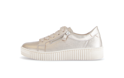 Gabor 63.334.62 Gold Lace & Zip Trainers
