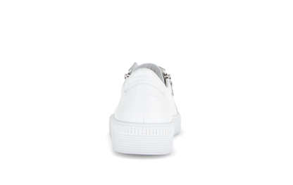 Gabor 63.339.21 White & Silver Trainers with Twin Zip & Turtle & Dragonfly Detailing