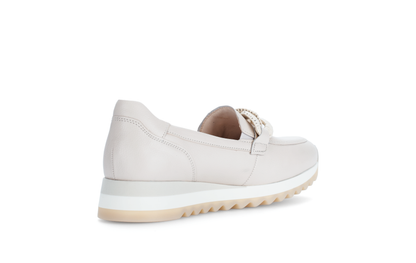 Gabor 63.471.22 Cream Slip On Moccasins
