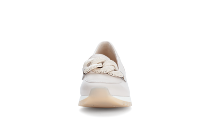Gabor 63.471.22 Cream Slip On Moccasins