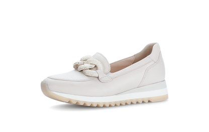 Gabor 63.471.22 Cream Slip On Moccasins