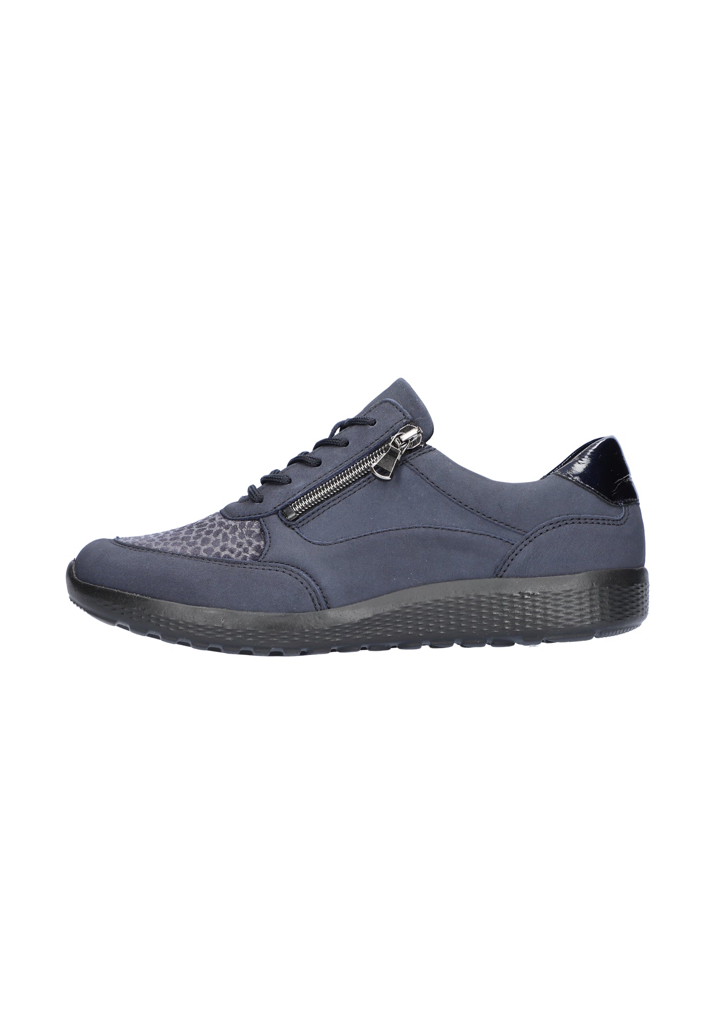 Waldlaufer 634K02 304 845 K Fit Ira Marine Navy Lace & Zip Sneakers