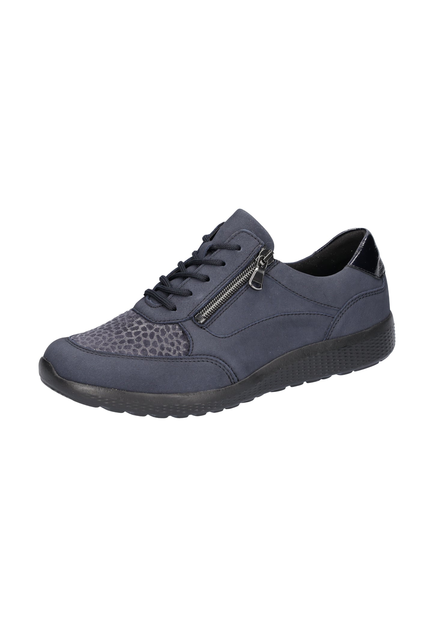 Waldlaufer 634K02 304 845 K Fit Ira Marine Navy Lace & Zip Sneakers