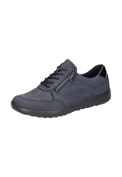 Waldlaufer 634K02 304 845 K Fit Ira Marine Navy Lace & Zip Sneakers