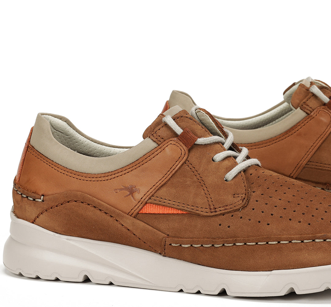 Fluchos F1455 Cuero Tan Lace Shoes