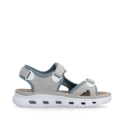 Rieker 64074-40 Vapor Sky Blue F Fit Velcro Sandals